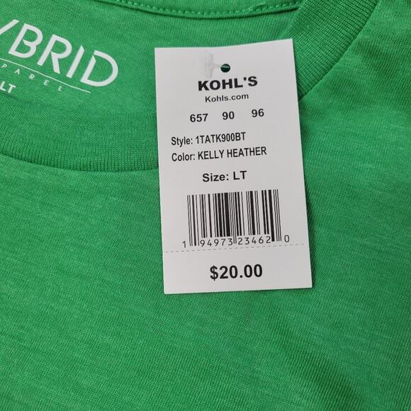 NWT Working on My Santa Bod Green T-shirt size LT (Tall) - Picture 5 of 7